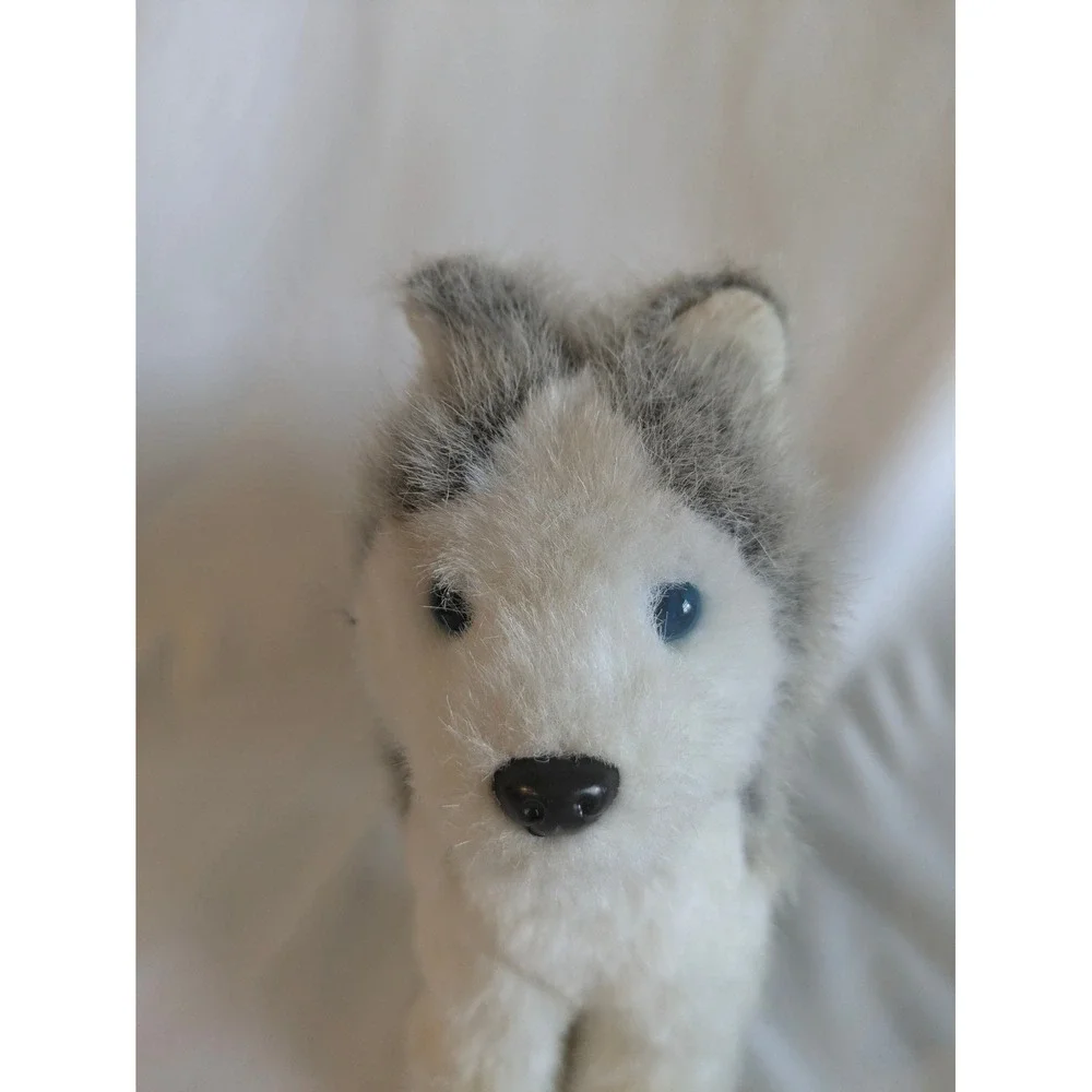 American Girl Doll Husky Dog named Pepper Plush Stuffed Animal Toy Gray‎ White